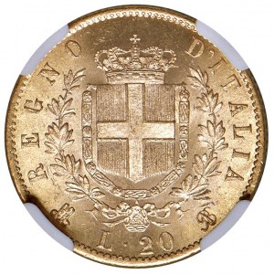 Victor Emmanuel II (1861-1878) 20 Lire 1873 M - Nomisma 86...