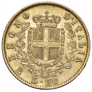 Vittorio Emanuele II (1861-1878) 20 Lire 1874 R - Nomisma 86...