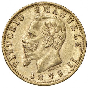 Vittorio Emanuele II (1861-1878) 20 Lire 1875 R - Nomisma 86...