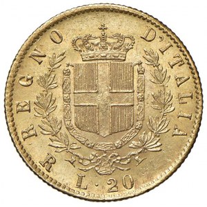 Viktor Emanuel II (1861-1878) 20 Lire 1876 R - Nomisma 86...