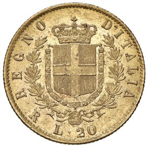 Victor Emmanuel II (1861-1878) 20 Lire 1876 R - Nomisma 86...