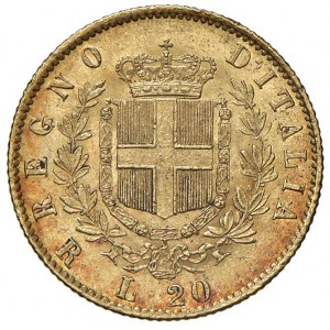 Viktor Emanuel II (1861-1878) 20 Lire 1876 R - Nomisma 86...