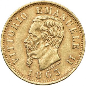 Vittorio Emanuele II (1861-1878) 10 Lire 1863 T - Nomisma 87...