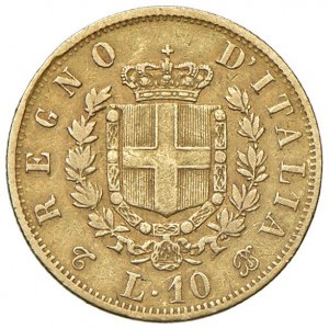 Vittorio Emanuele II (1861-1878) 10 Lire 1863 T - Nomisma 87...