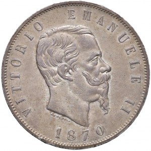 Victor Emmanuel II (1861-1878) 5 Lire 1870 M - Nomisma 886...
