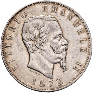 Vittorio Emanuele II (1861-1878) 5 Lire 1872 R - Nomisma 893...