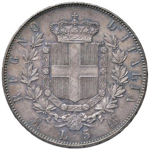 Viktor Emanuel II (1861-1878) 5 Lire 1874 M - Nomisma 896...