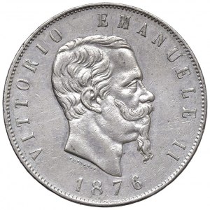 Viktor Emanuel II (1861-1878) 5 Lire 1876 R - Nomisma 900...