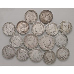 Vittorio Emanuele II (1861-1878) Lotto di monete d'argento d...