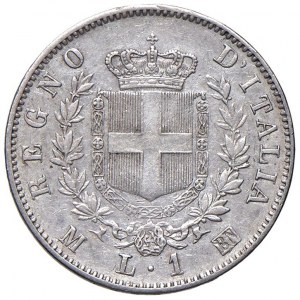 Vittorio Emanuele II (1861-1878) Lira 1863 M stemma - Nomism...