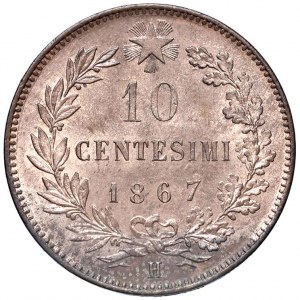 Viktor Emanuel II (1861-1878) 10 centů 1867 H - Nomis...