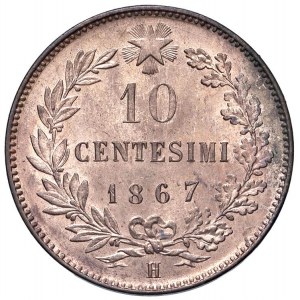 Vittorio Emanuele II (1861-1878) 10 Centesimi 1867 H - Nomis...