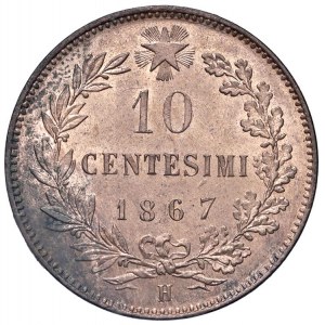 Vittorio Emanuele II (1861-1878) 10 Centesimi 1867 H - Nomis...