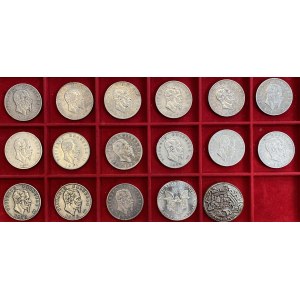 Vittorio Emanuele II (1861-1878) Lotto di 15 pezzi da 5 lire...