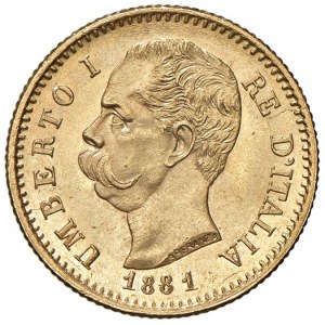 Umberto I (1878-1900) 20 Lire 1881 - Nomisma 980 AU...