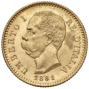 Umberto I (1878-1900) 20 Lire 1881 - Nomisma 980 AU...