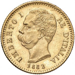 Umberto I (1878-1900) 20 Lire 1882 - Nomisma 981 AU RR 1 rov...