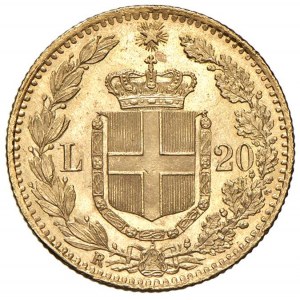 Umberto I (1878-1900) 20 Lire 1882 - Nomisma 981 AU RR 1 rov...