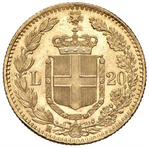 Umberto I (1878-1900) 20 lir 1882 - Nomisma 981 AU RR 1 rov...