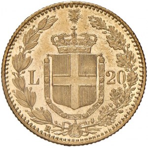 Umberto I (1878-1900) 20 lír 1882 - Nomisma 981 AU Marks...