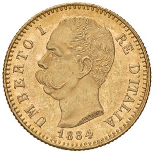 Umberto I (1878-1900) 20 Lire 1884 - Nomisma 983 AU RR Fonds...
