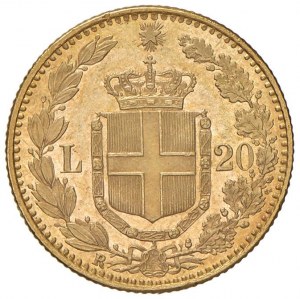 Umberto I (1878-1900) 20 lir 1884 - Nomisma 983 AU RR Fondy...