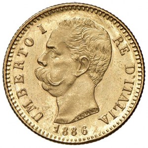 Umberto I (1878-1900) 20 Lire 1886 - Nomisma 985 AU...