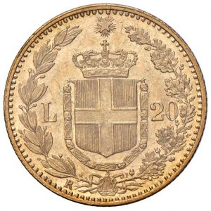 Umberto I (1878-1900) 20 Lire 1891 - Nomisma 989 AU Zapečatené...