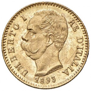 Umberto I (1878-1900) 20 Lire 1893 - Nomisma 990 AU Primo 1 ...