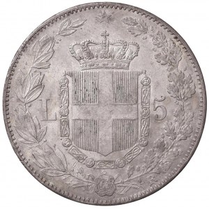 Umberto I (1878-1900) 5 Lire 1879 - Nomisma 993 AG...