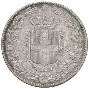 Umberto I (1878-1900) 5 Lire 1879 - Nomisma 993 AG...