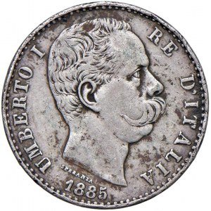 Umberto I (1878-1900) 2 Lire 1885 - Nomisma 998 AG R Spots...