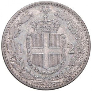 Umberto I (1878-1900) 2 Lire 1898 - Nomisma 1002 AG R Sigill...