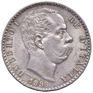 Umberto I (1878-1900) 2 Lire 1899 - Nomisma 1003 AG Con cart...