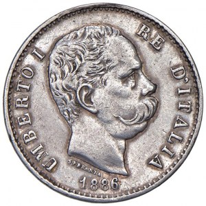 Umberto I (1878-1900) Lira 1886 - Nomisma 1006 AG...