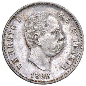 Umberto I (1878-1900) 50 Centesimi 1889 - Nomisma 1011 AG R ...