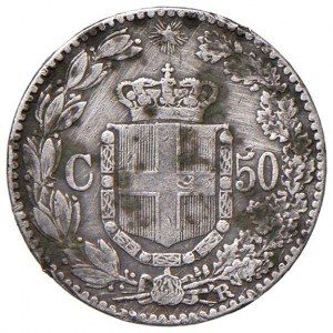 Umberto I (1878-1900) 50 centů 1892 - Nomisma 1012 AG RR...