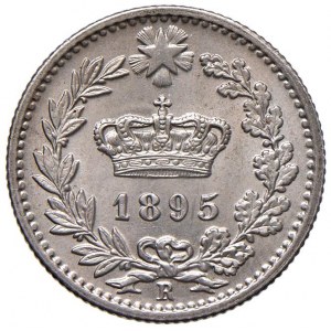 Umberto I (1878-1900) 20 centů 1895 R - Nomisma 1016 NI ...
