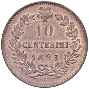 Umberto I (1878-1900) 10 Centesimi 1893 R - Nomisma 1017 CU ...