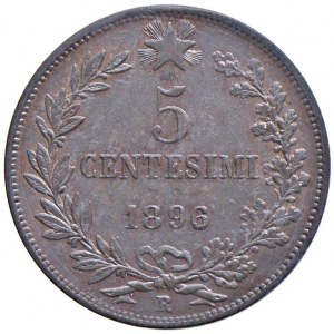 Umberto I (1878-1900) 5 Centesimi 1896 - Nomisma 1022 CU R S...
