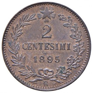 Umberto I (1878-1900) 2 Centesimi 1895 - Nomisma 1024 CU R E...