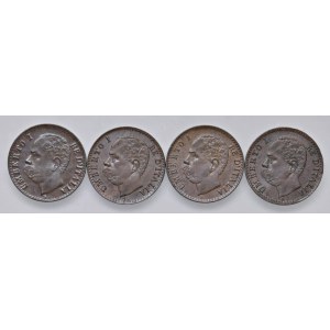 Umberto I (1878-1900) Centesimo 1895, 1896, 1899 e 1900 - CU...