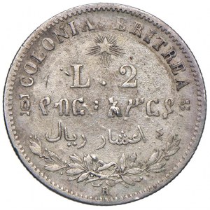 Umberto I (1878-1900) Eritrea - 2 Lire 1896 - Nomisma 1040 A...