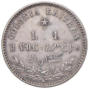 Umberto I (1878-1900) Eritrea - Lira 1890 - Nomisma 1041 AG...