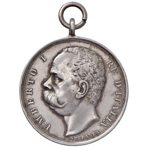 Umberto I (1878-1900) Medaglia premio per gara di tiro fra u...