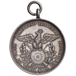Umberto I (1878-1900) Medaglia premio per gara di tiro fra u...