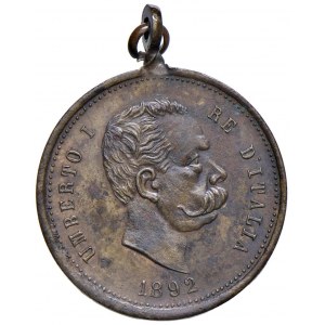 Umberto I (1878-1900) Medaglia - Gettone da 20 Marche - CU (...