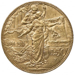 Vittorio Emanuele III (1900-1946) 50 Lire 1911 - Nomisma 106...