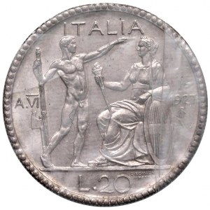 Viktor Emanuel III (1900-1946) 20 Lire 1927 A. VI - Nomis...