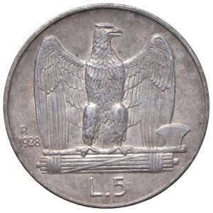 Vittorio Emanuele III (1900-1946) 5 Lire 1928** - Nomisma 11...
